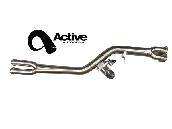Active Autowerke - Single Mid-pipe W/ Brace for BMW F87 M2 Competition