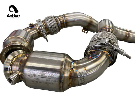 Active Autowerke - M5 / M8 / X5M / X6M Downpipes AFLOW Catted Downpipes