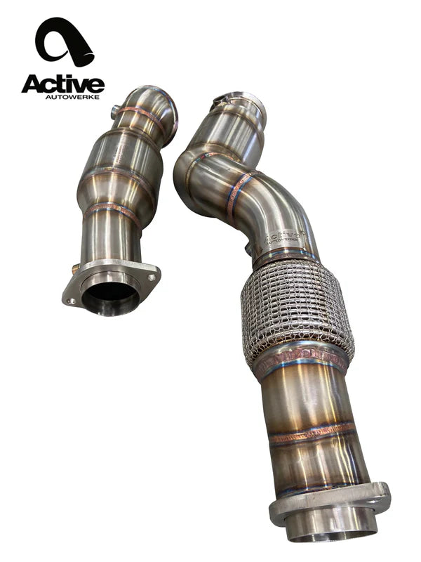 Active Autowerke - G80 / G82 / G87 Downpipes W/ GESI CAT
