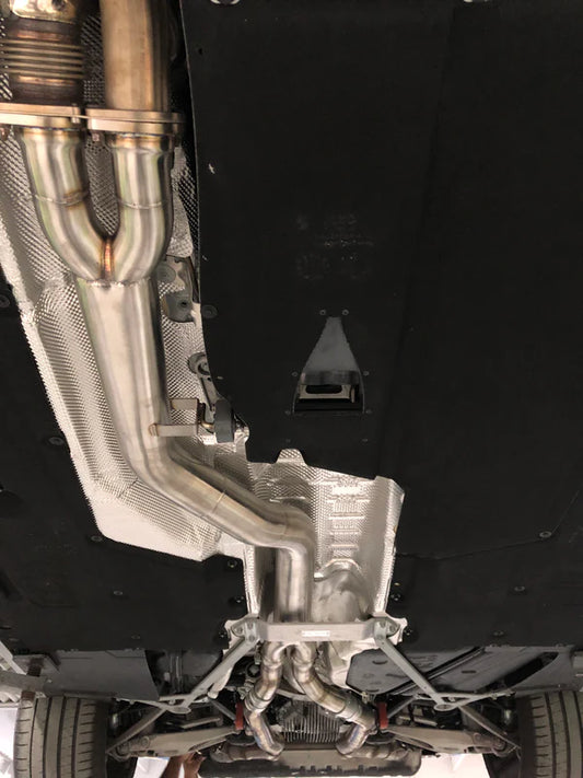 Active Autowerke - Single Mid-pipe W/ Brace for BMW F87 M2 Competition