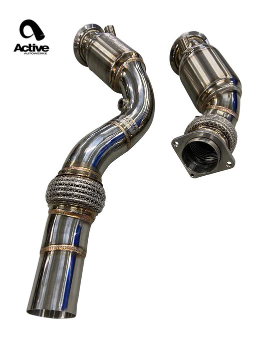 Active Autowerke - GESI Catted Downpipes for BMW S55 M2C / M3 / M4