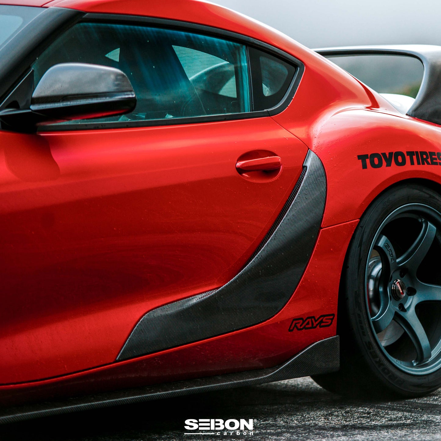 Seibon - OEM - Style Carbon Fiber Door Garnish For 2020-2024 Toyota Supra A90 MKV