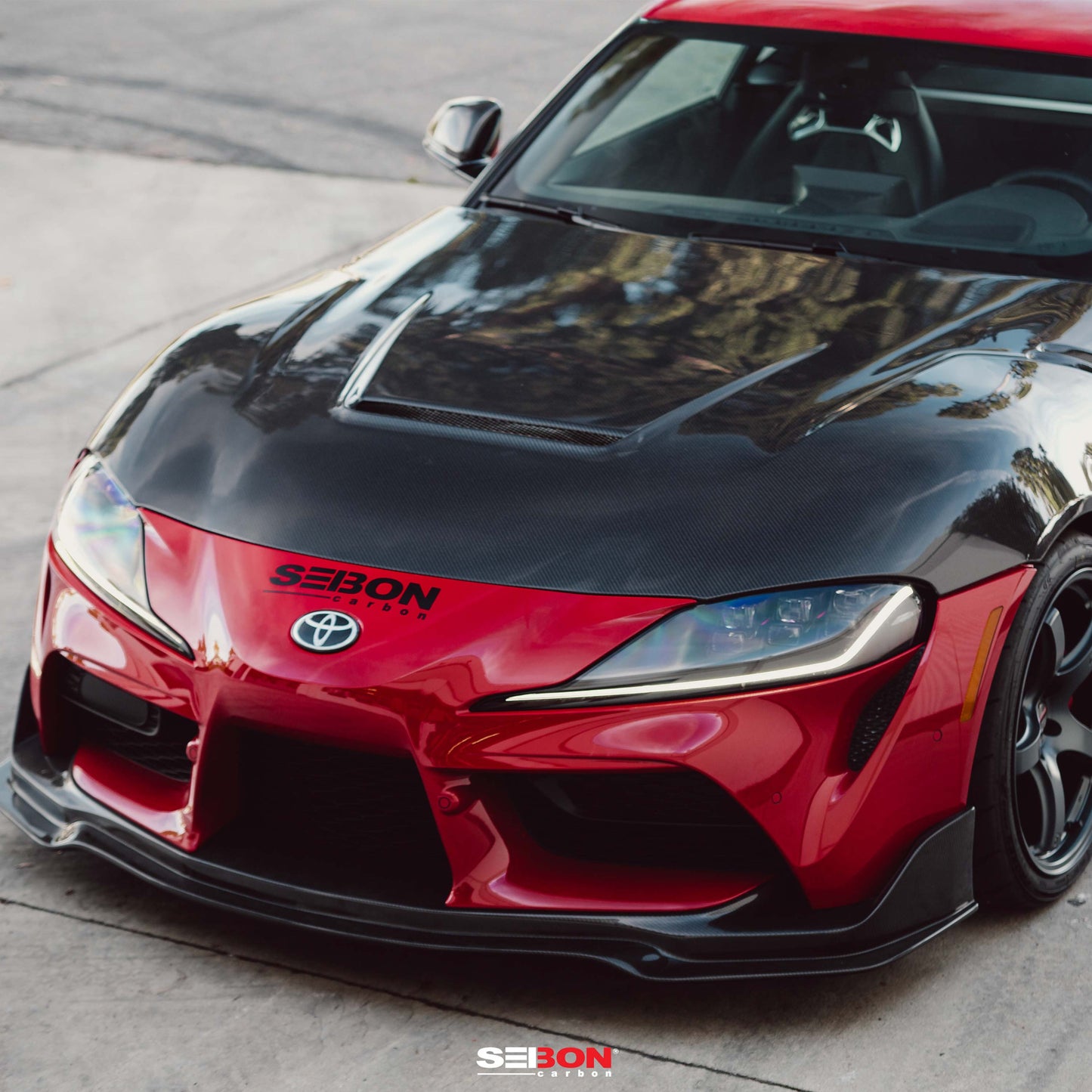 Seibon - VS - Style Double Sided Carbon Fiber Hood For 2020 - 2024 Toyota Supra A90 MKV