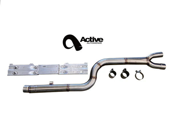Active Autowerke - G2X M340i / M440i Mid-Pipe W/ Active Brace