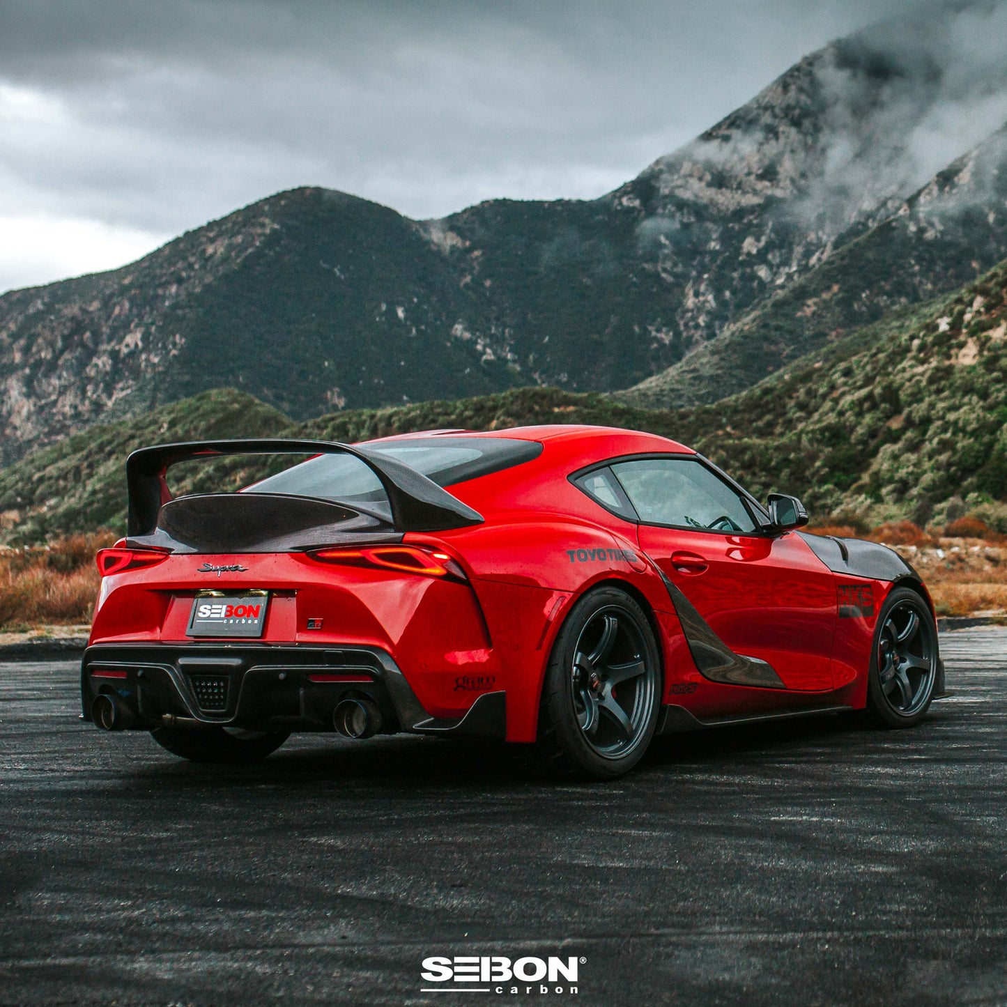 Seibon - OEM Style Carbon Fiber Rear Diffuser For 2020 - 2024 Toyota Supra A90 MKV