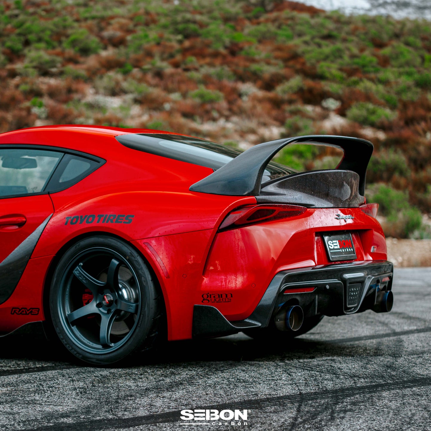 Seibon - OEM Style Carbon Fiber Rear Diffuser For 2020 - 2024 Toyota Supra A90 MKV