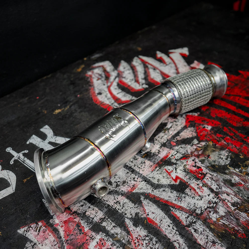 RVNG Raceworks - F & G Chassis 4" Competition Downpipe for BMW B46