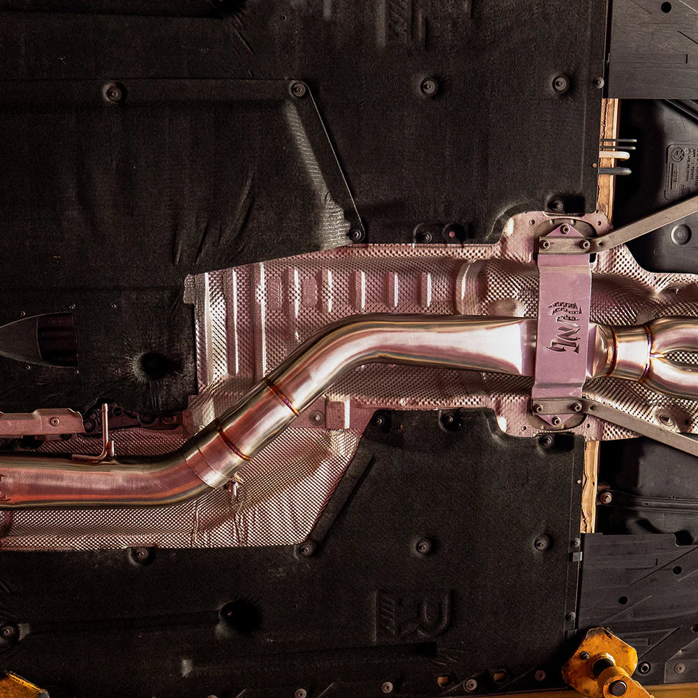 RVNG Raceworks - S55 4" Single Mid Pipe for BMW F80 M3 / F82 M4 / F87 M2C