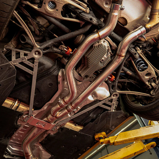 RVNG Raceworks - S55 4" Single Mid Pipe for BMW F80 M3 / F82 M4 / F87 M2C