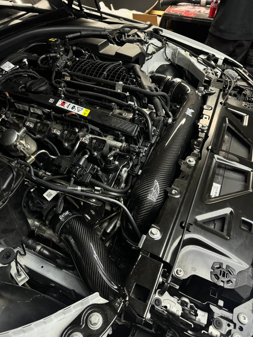 RVNG Raceworks - S58 Full Carbon Fiber Front Mount Intakes for BMW G80 M3 / G82 M4 / G87 M2