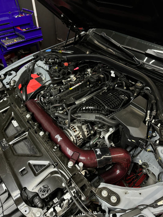 RVNG Raceworks - S58 Full Carbon Fiber Front Mount Intakes for BMW G80 M3 / G82 M4 / G87 M2