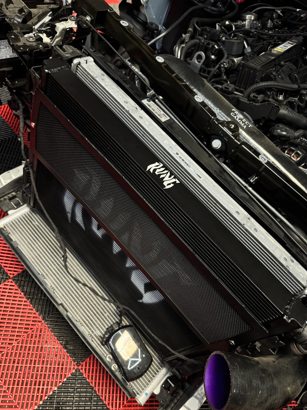 RVNG Raceworks - S58 Heat Exchanger w/ Rock Guard for BMW G80 M3 / G82 M4 / G87 M2