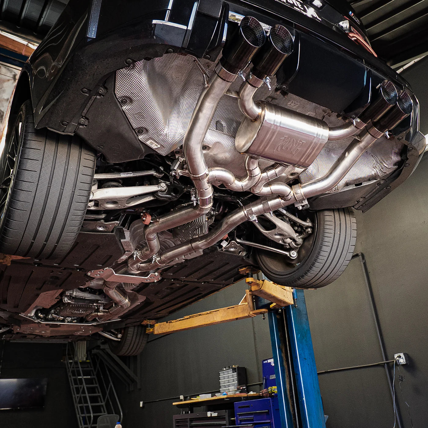 RVNG Raceworks - S58 4" Single Catback Valved Exhaust for BMW G80 M3 / G82 M4