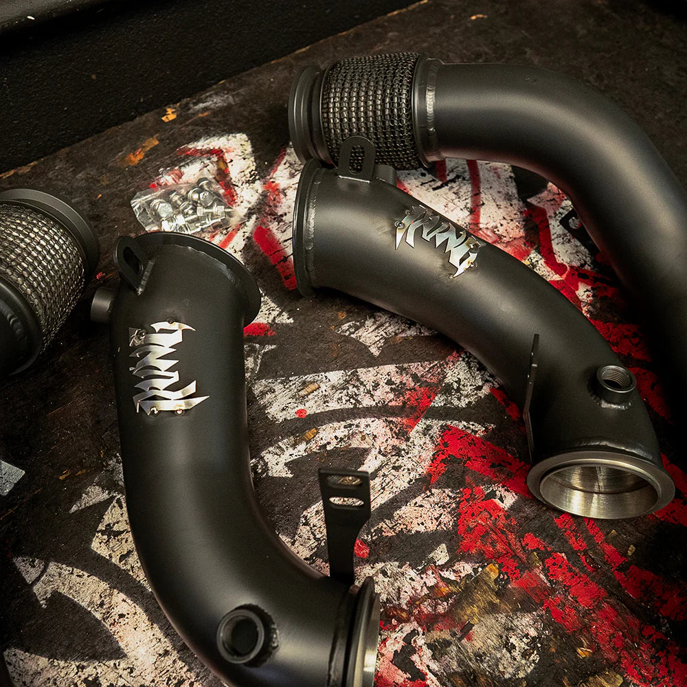 RVNG Raceworks - S63 3.5" Fatboy Race Downpipes for BMW F9X M5 / M8