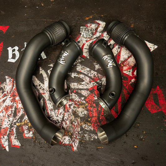 RVNG Raceworks - S63 3.5" Fatboy Race Downpipes for BMW F9X M5 / M8