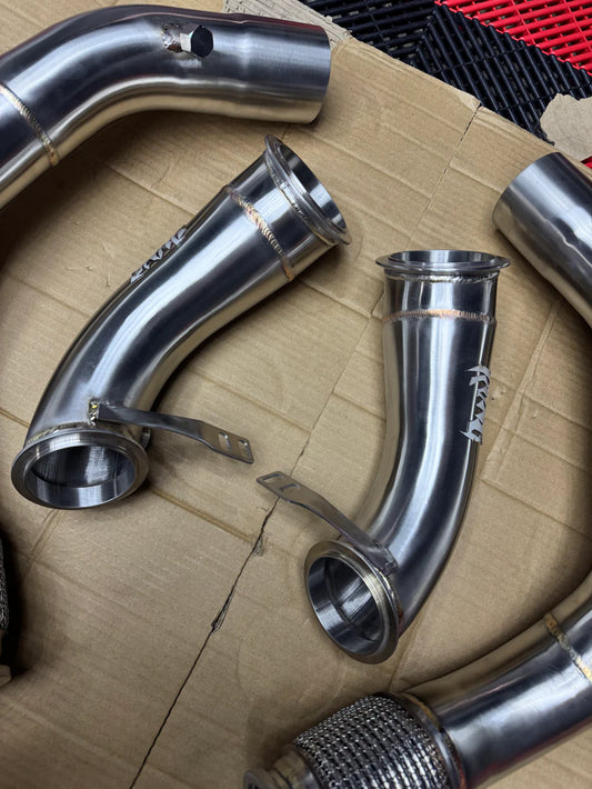 RVNG Raceworks - S63 Race Downpipes for BMW F9X X5M / X6M