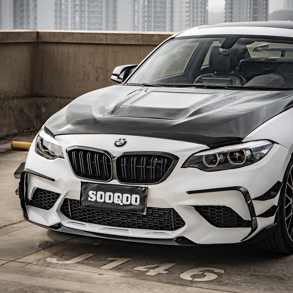 SOOQOO - Carbon Fiber Front Canards for BMW F87 M2