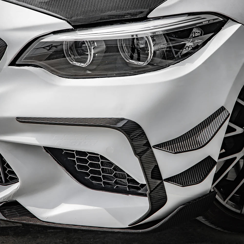 SOOQOO - Carbon Fiber Front Vent Trim for BMW F87 M2