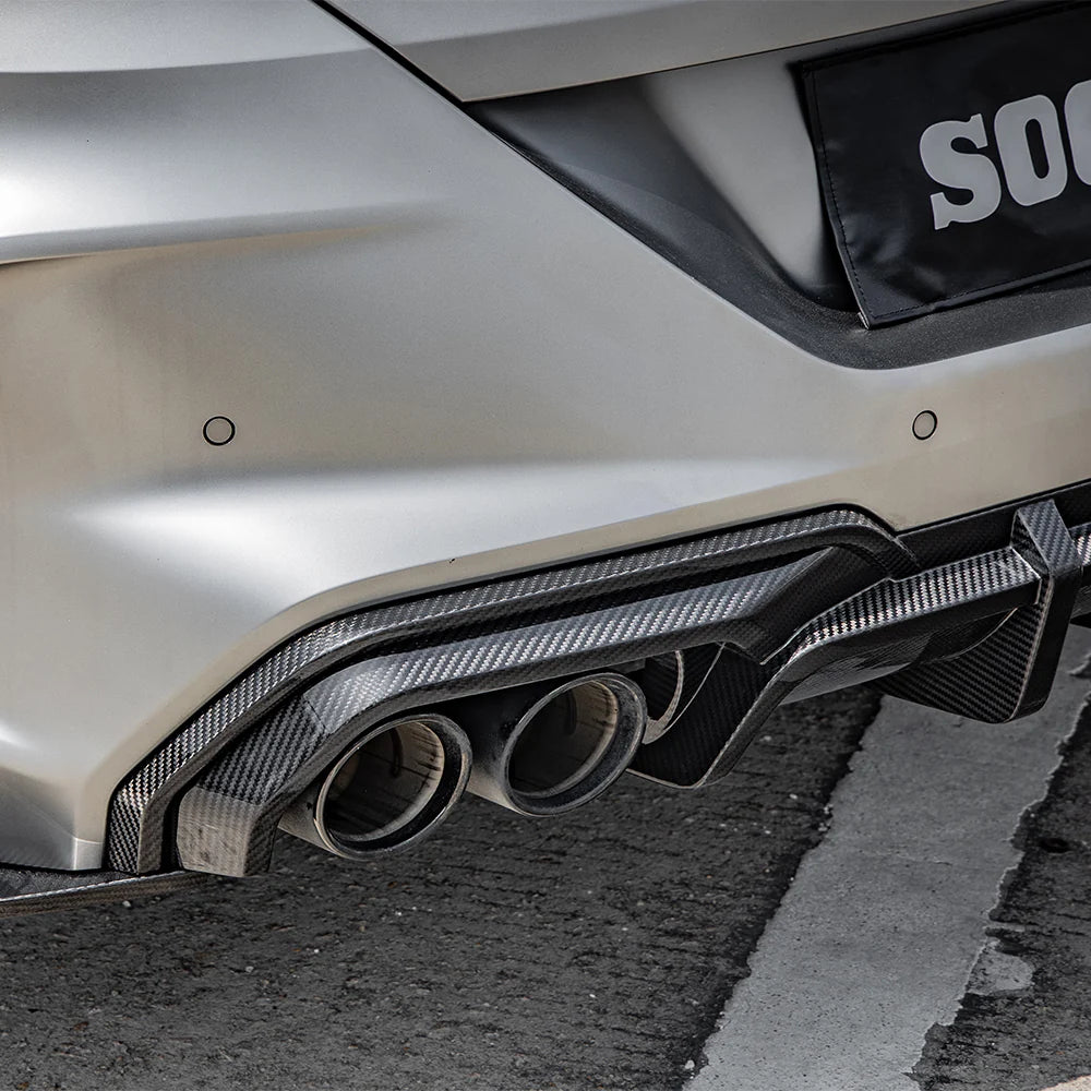 SOOQOO - Carbon Fiber Rear Diffuser for BMW M8 F93