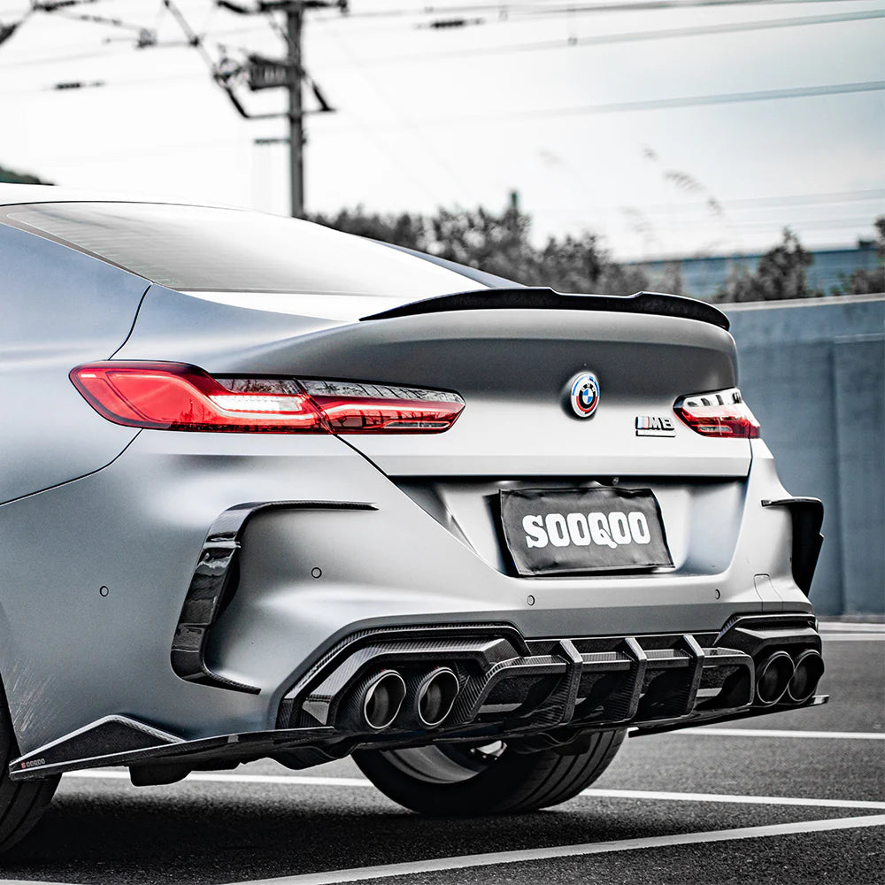 SOOQOO - Carbon Fiber Rear Vent Trim for BMW M8 F91 / F92