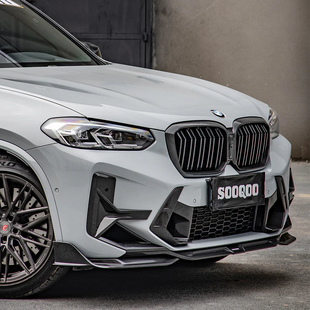 SOOQOO - Carbon Fiber Front Lip Type-A for BMW F97 X3M / F98 X4M LCI