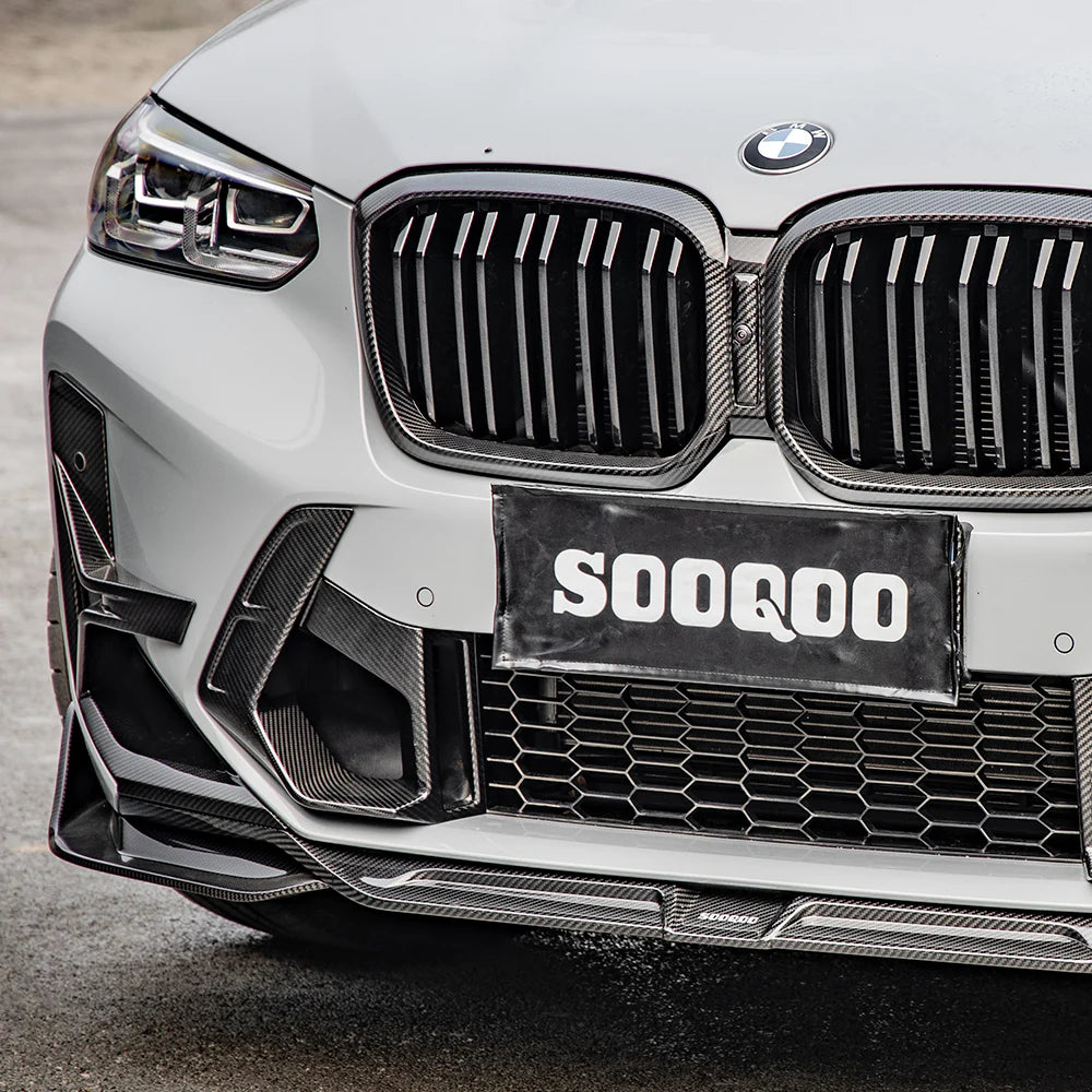 SOOQOO - Carbon Fiber Front Lip Type-A for BMW F97 X3M / F98 X4M LCI