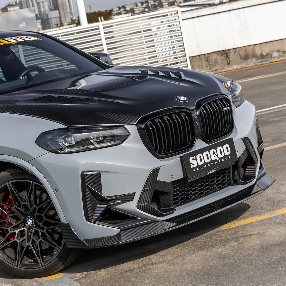 SOOQOO - Carbon Fiber Front Lip Type-B for BMW F97 X3M / F98 X4M LCI