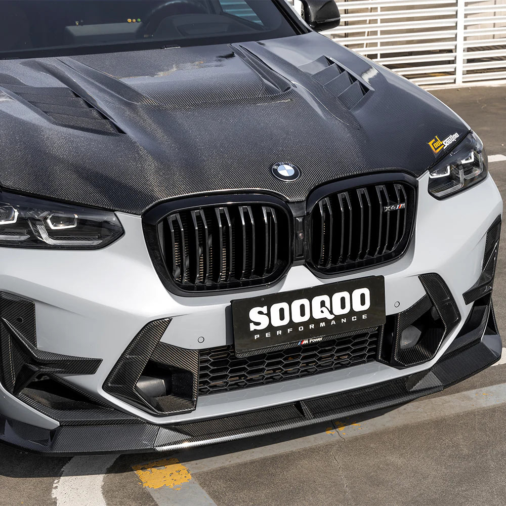 SOOQOO - Carbon Fiber Front Lip Type-B for BMW F97 X3M / F98 X4M LCI