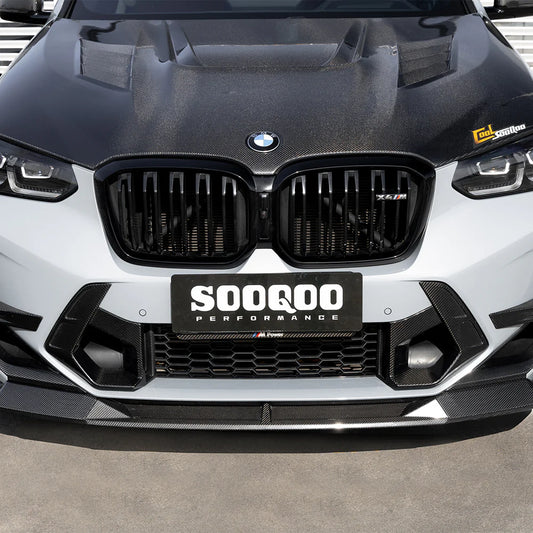 SOOQOO - Carbon Fiber Front Lip Type-B for BMW F97 X3M / F98 X4M LCI
