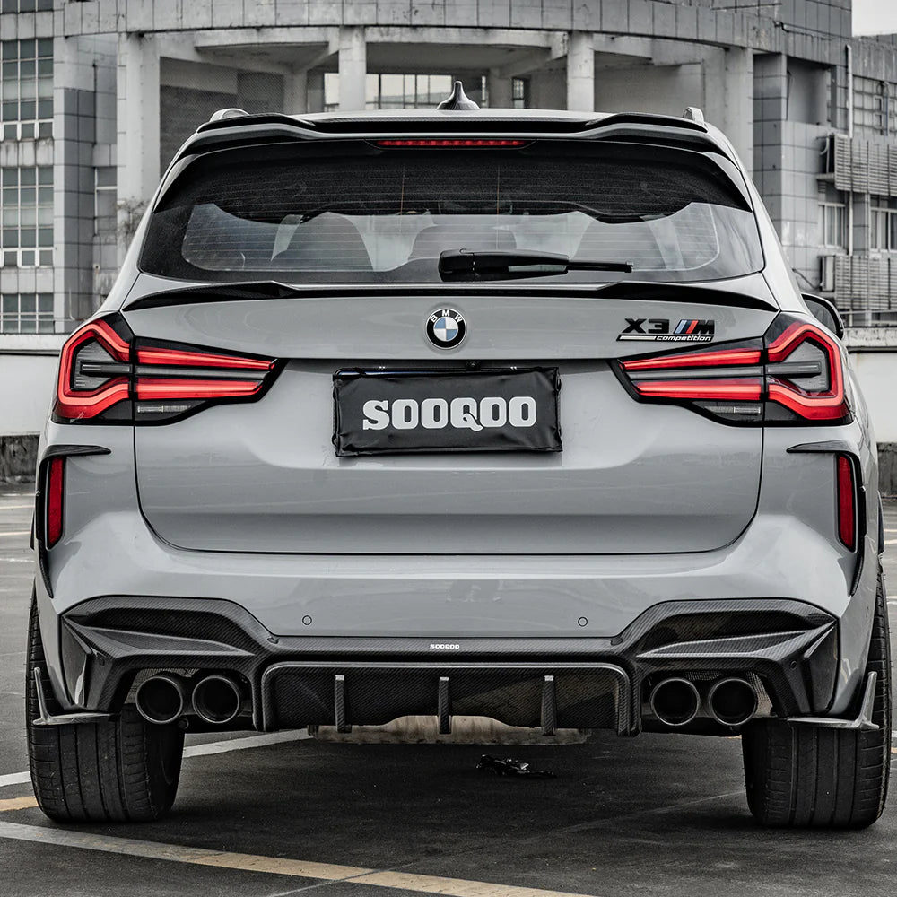 SOOQOO - Carbon Fiber Rear Diffuser for BMW F97 X3M LCI