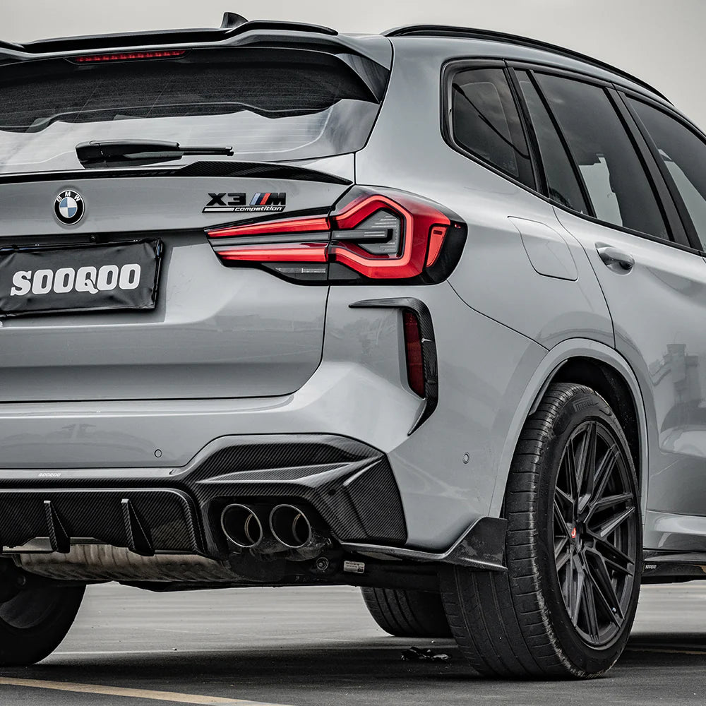 SOOQOO - Carbon Fiber Rear Diffuser for BMW F97 X3M LCI
