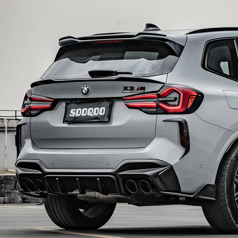 SOOQOO - Carbon Fiber Rear Spoiler for BMW F97 X3M LCI