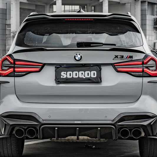 SOOQOO - Carbon Fiber Rear Spoiler for BMW F97 X3M LCI