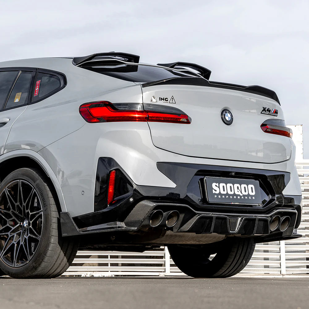 SOOQOO - Carbon Fiber Rear Diffuser for BMW F98 X4M LCI