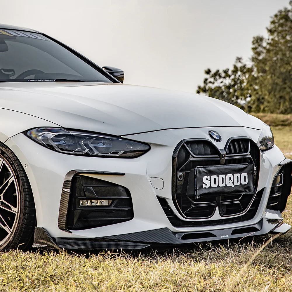 SOOQOO - Carbon Fiber Front Lip for BMW G22 / G23 4 Series