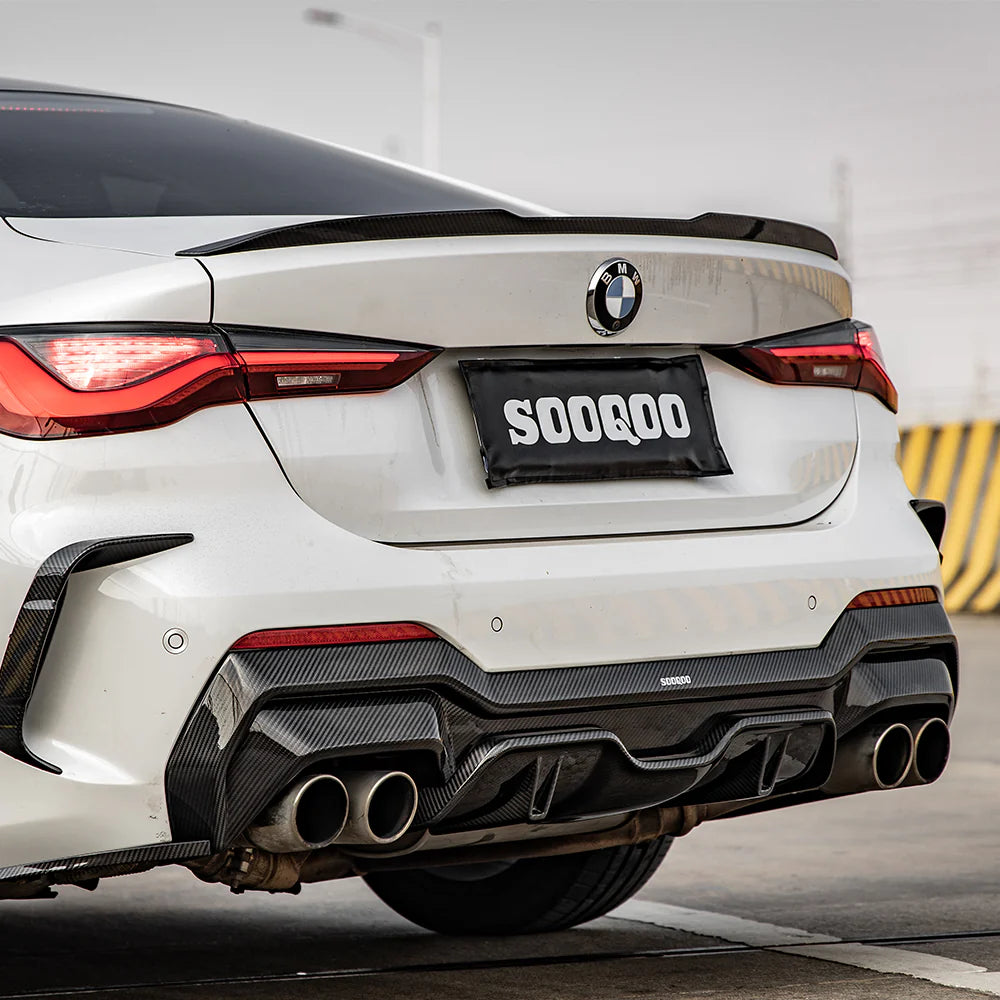 SOOQOO - Carbon Fiber Rear Diffuser for BMW G22 / G23 4 Series