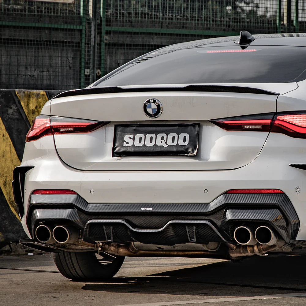 SOOQOO - Carbon Fiber Rear Diffuser for BMW G22 / G23 4 Series