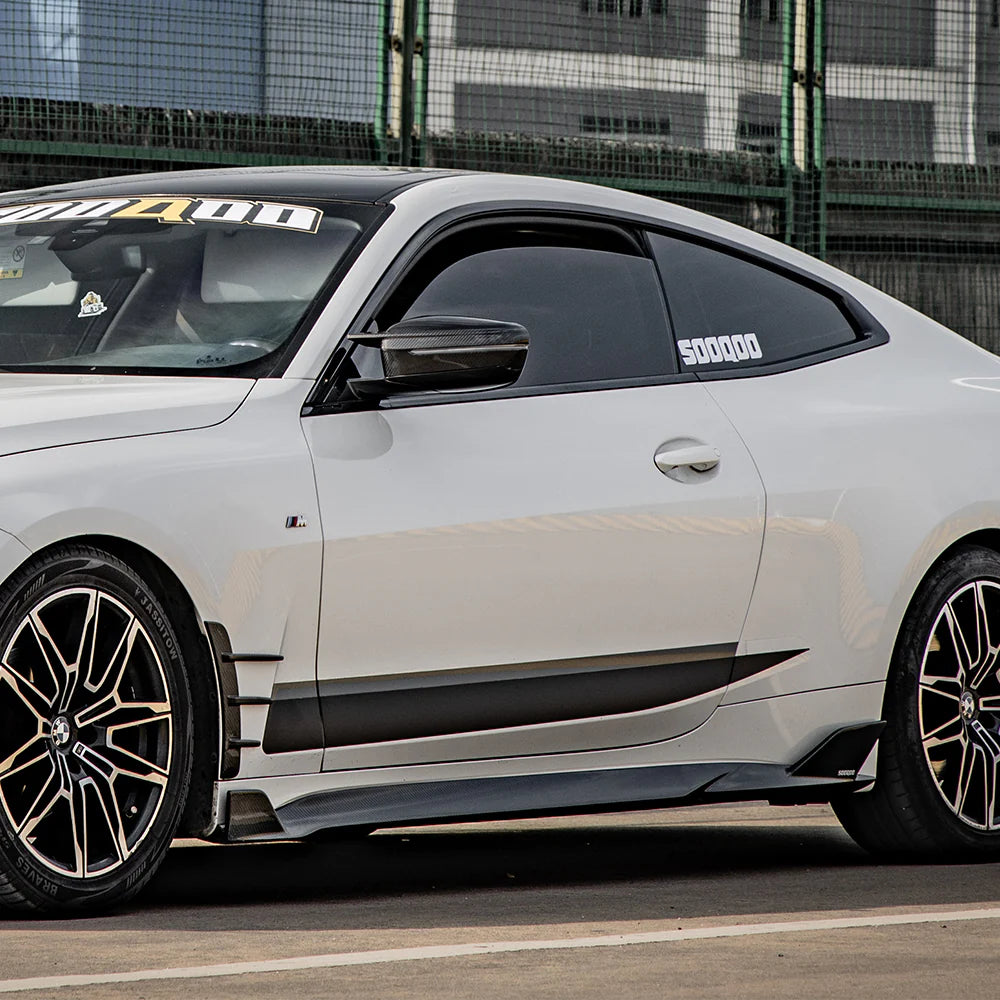SOOQOO - Carbon Fiber Side Skirts for BMW G22 / G23 4 Series