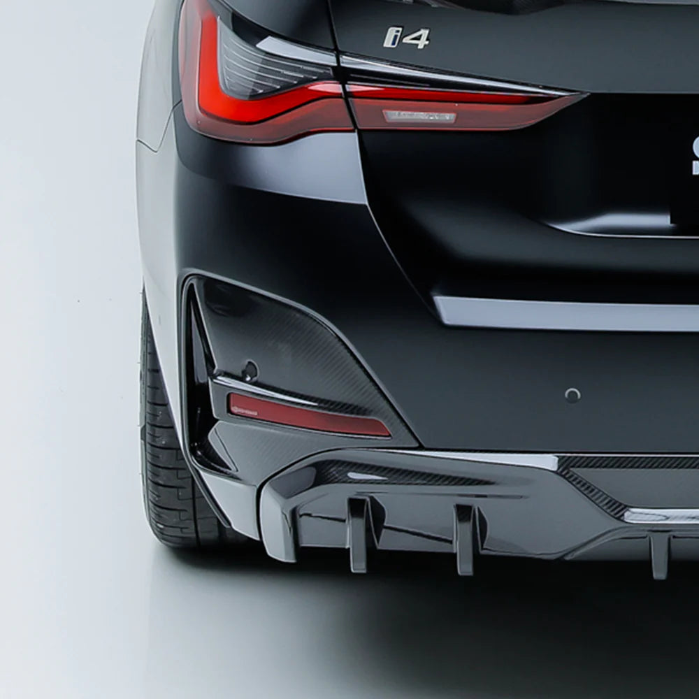 SOOQOO - Carbon Fiber Rear Bumper Insert for BMW G26 4 Series