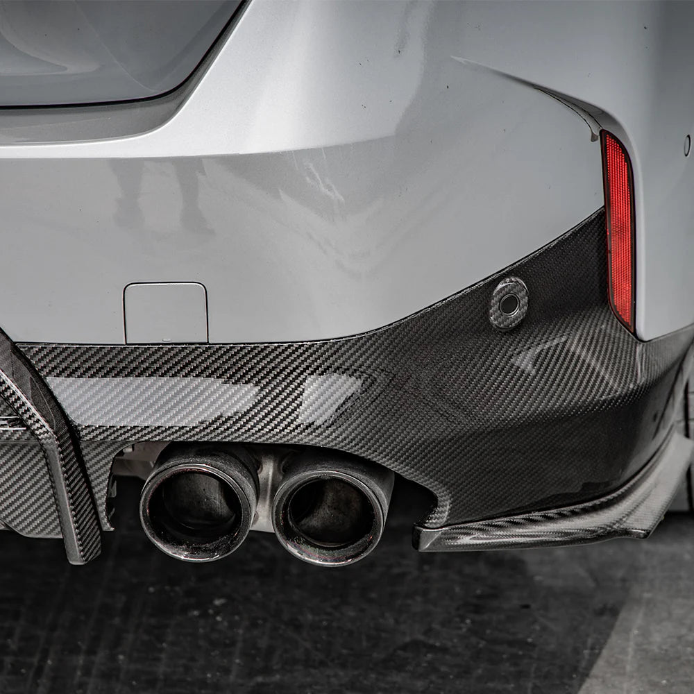 SOOQOO - Prepeg Carbon Fiber Side Rear Diffuser for BMW G42