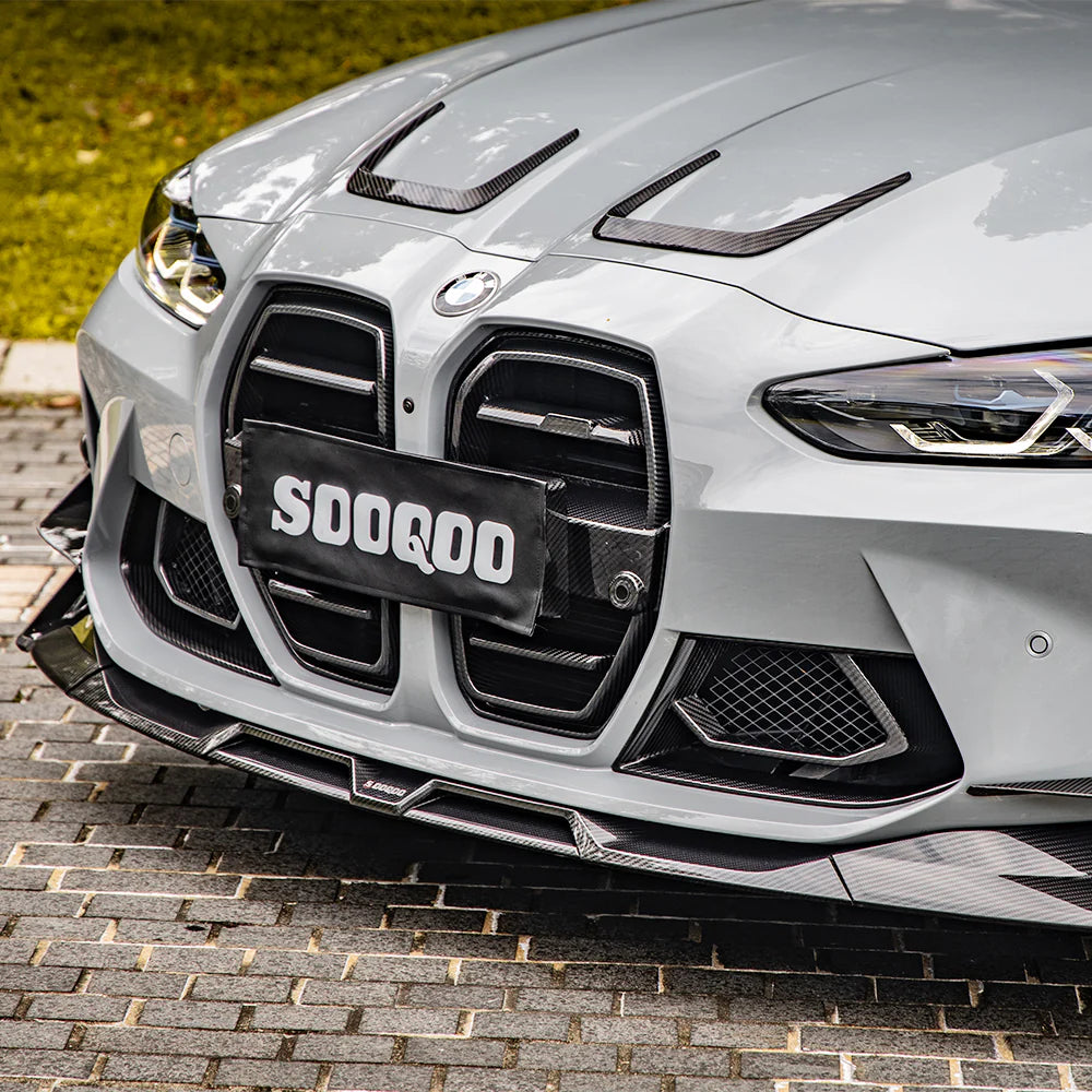 SOOQOO - Carbon Fiber Front Lip Type-A for BMW G80 M3 / G82 M4