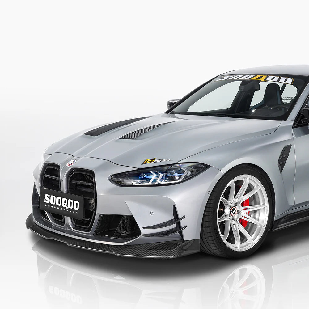 SOOQOO - Carbon Fiber Front Lip Type-B for BMW G80 M3 / G82 M4