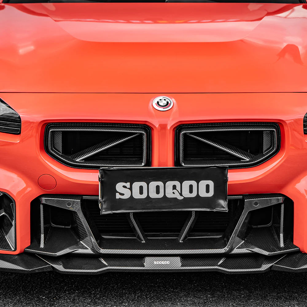 SOOQOO - Carbon Fiber Front Bumper Center Trim for BMW G87 M2