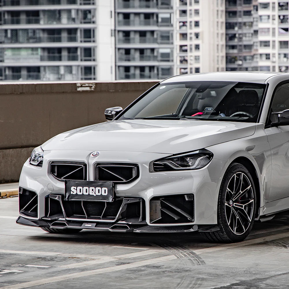 SOOQOO - Type-A Carbon Fiber Front Lip for BMW G87 M2