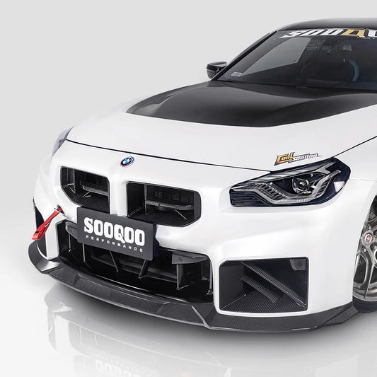 SOOQOO - Type-C Carbon Fiber Front Lip for BMW G87 M2
