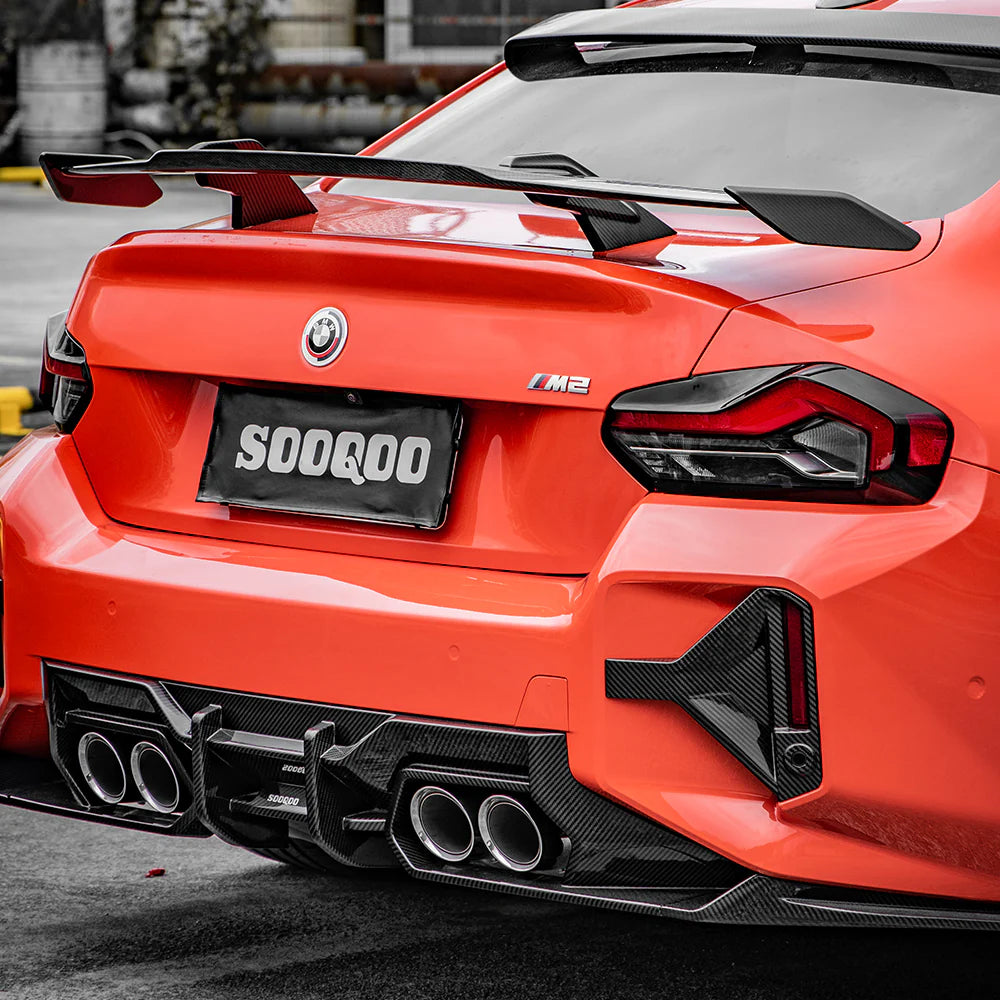 SOOQOO - Type-A Carbon Fiber Rear Diffuser for BMW G87 M2