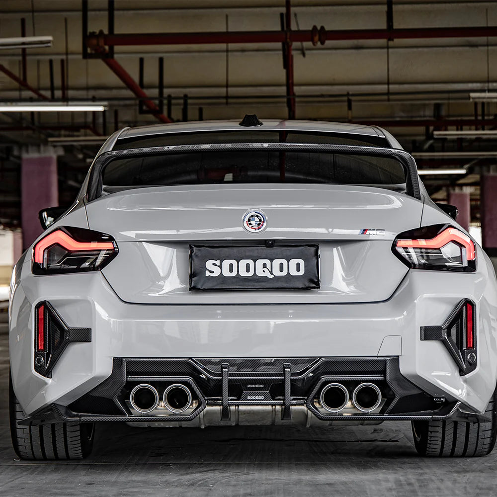 SOOQOO - Type-A Carbon Fiber Rear Diffuser for BMW G87 M2