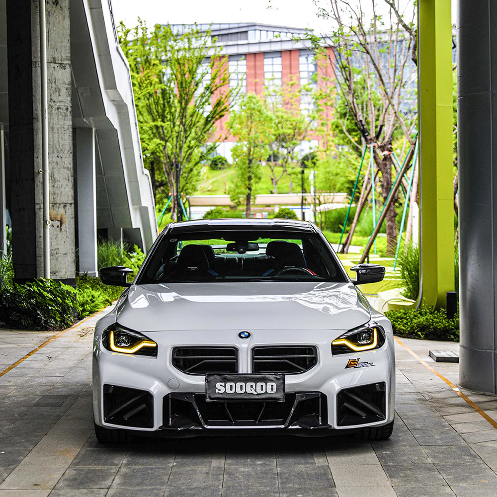 SOOQOO - Type-B Carbon Fiber Front Grill for BMW G87 M2