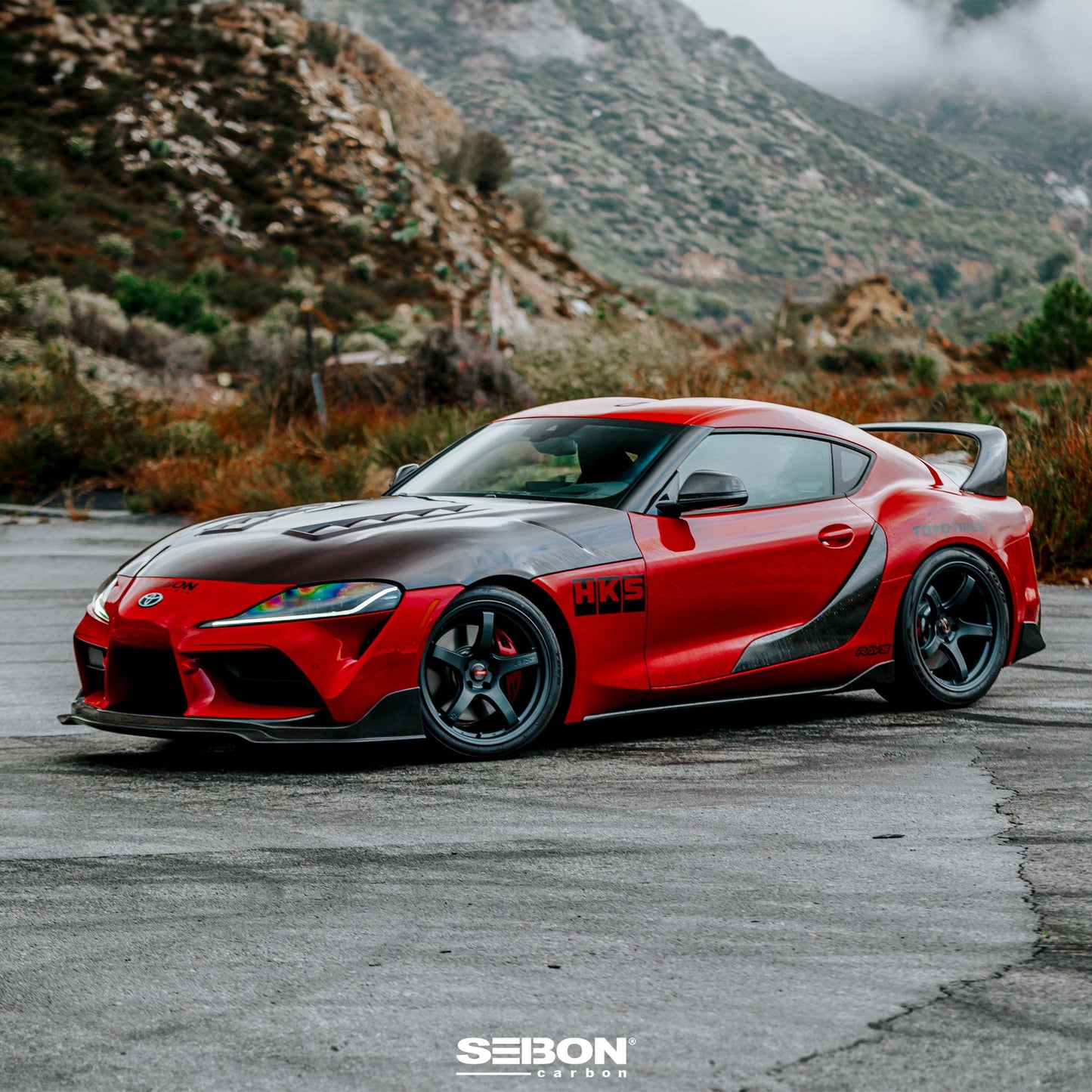 Seibon - OE - Style Carbon Fiber Side Skirts For 2020-2024 Toyota Supra A90 MKV