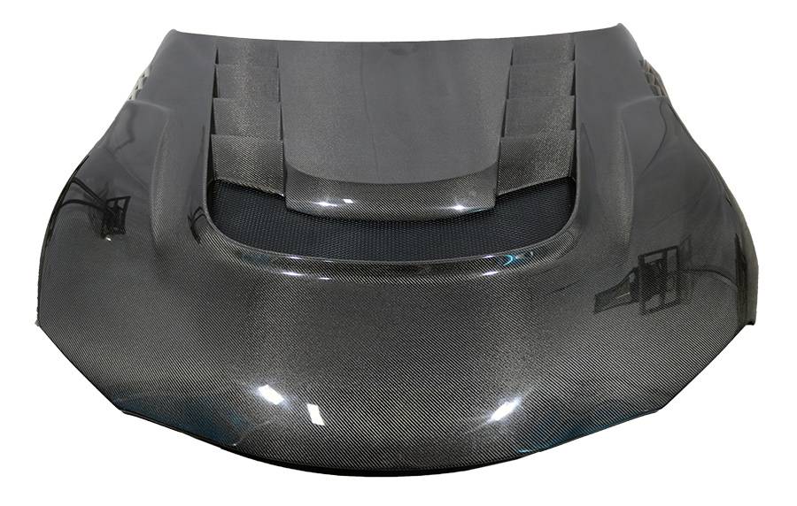 VIS - VRS Style Single Sided Carbon Fiber Hood for A90 Supra